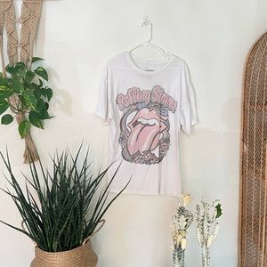 The Rolling Stones longer length vintage style tee • size small / medium
